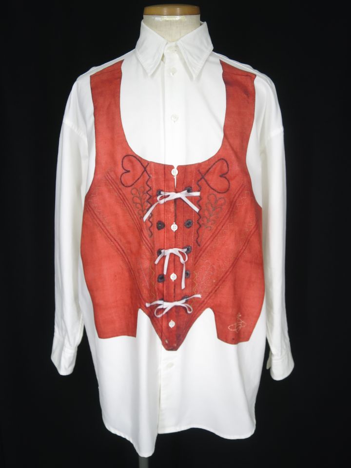 Vivienne Westwood MAN コルセットプリントシャツ