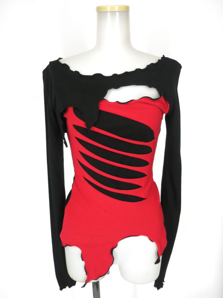 PRESENCE! ダメージデザイン長袖カットソー