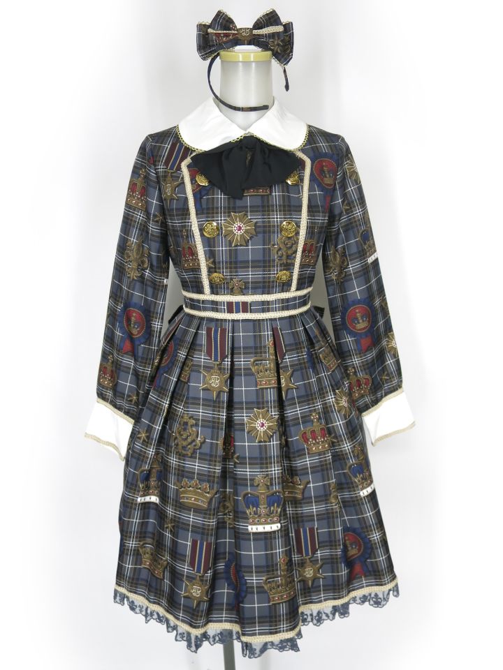 Angelic Pretty Antique Crownワンピース & リボンカチューシャ セット