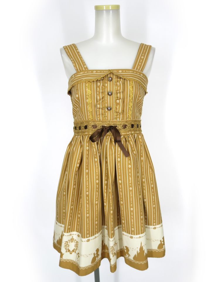 axes femme ×Disney 美女と野獣 ジャンパースカート