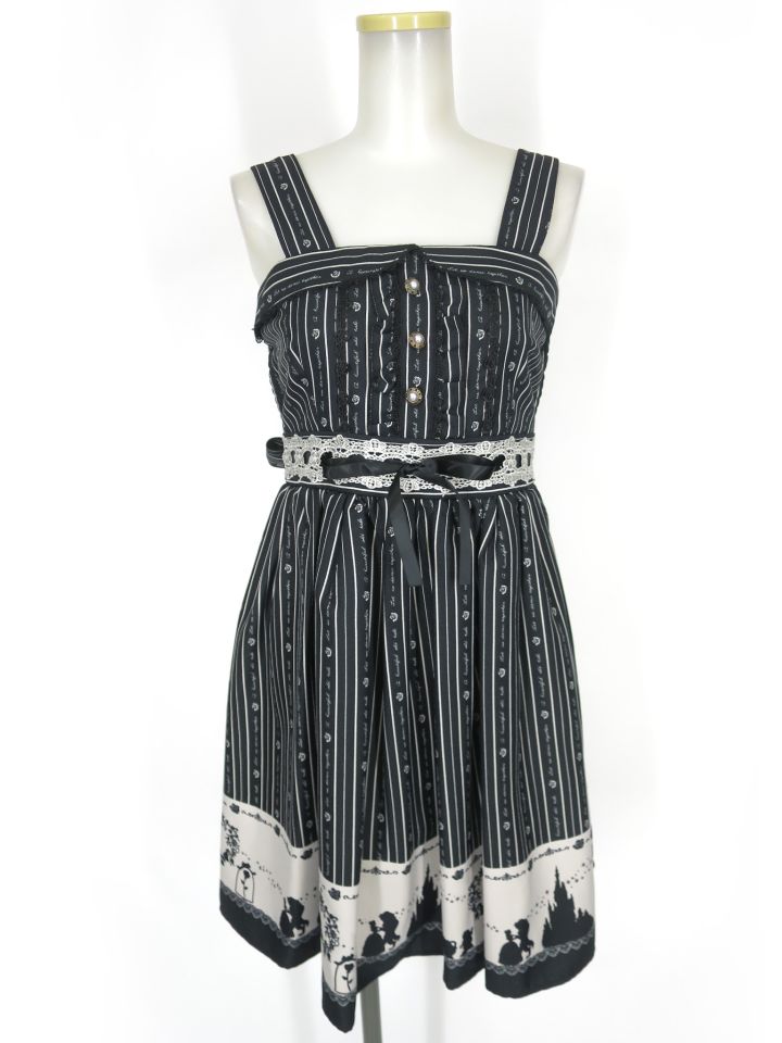 axes femme ×Disney 美女と野獣 ジャンパースカート