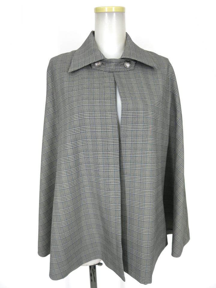 NO.S PROJECT スタイリッシュケープ チェック柄