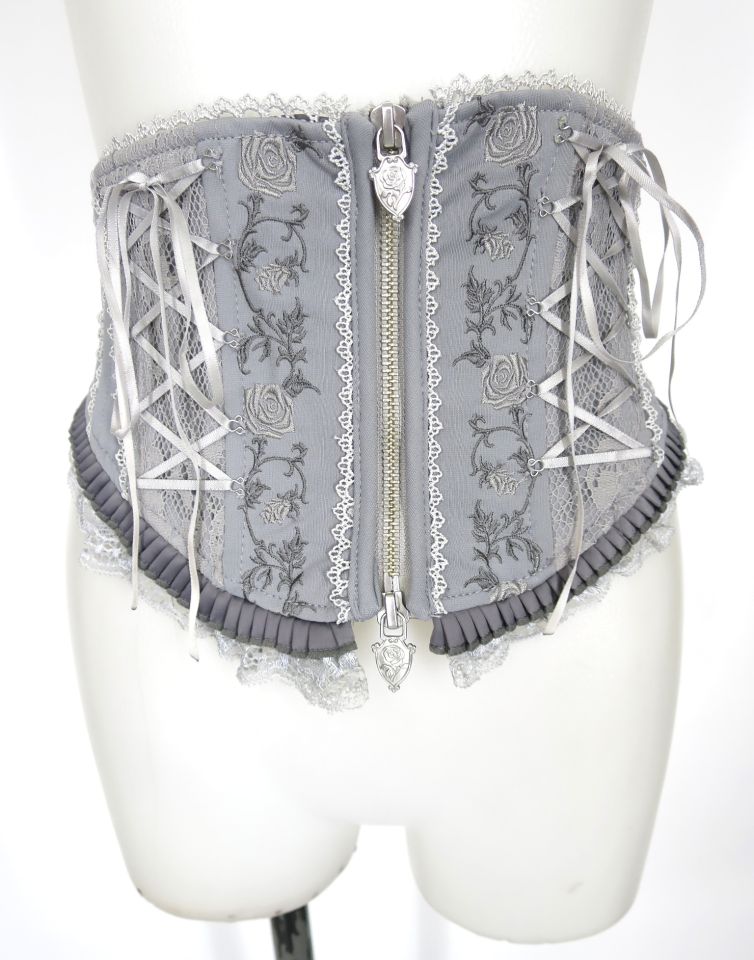 OZZ ONESTE 薔薇刺繍入りコルセット