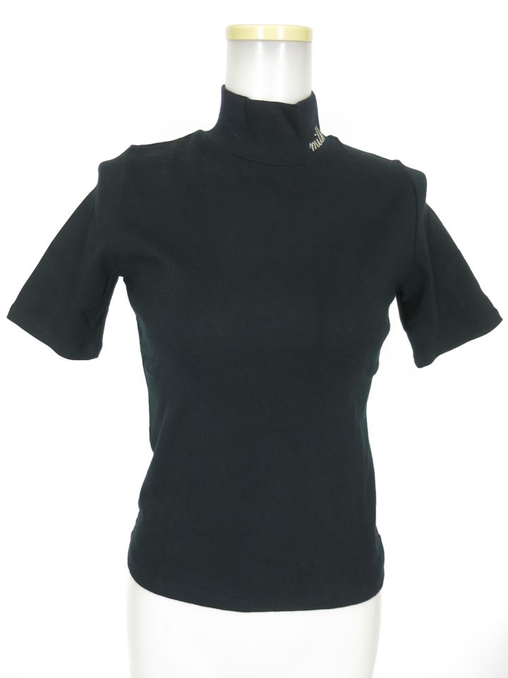 MILK ハイネック半袖カットソー