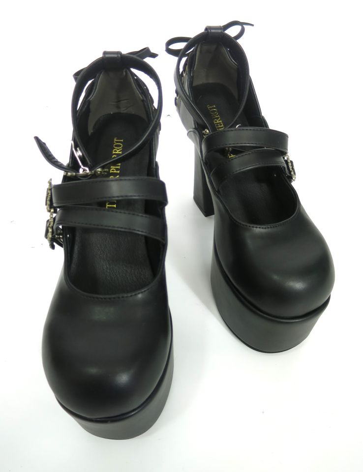 ATELIER PIERROT アンティークゴールドフレームパンプス