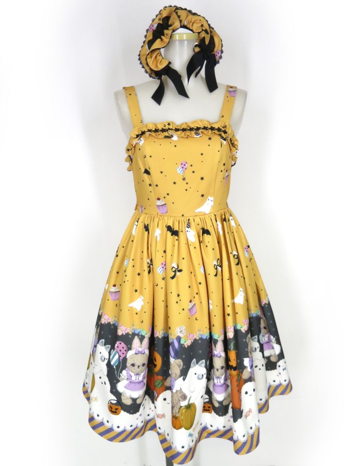 axes femme kawaii ハロウィンナイトジャンスカ & カチューシャ セット