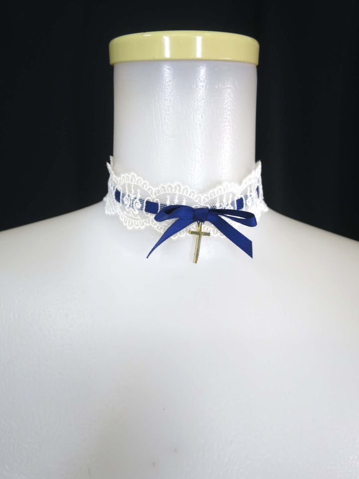 Moi-meme-Moitie 燭台レースチョーカー