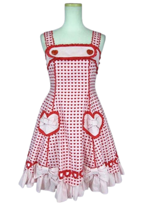Angelic Pretty ドキドキハートジャンパースカート